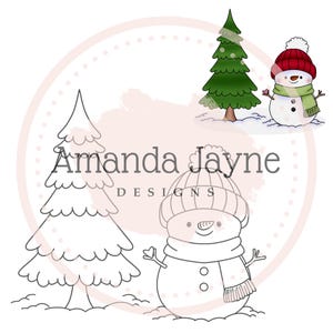 Kleiner Schneemann, Schneemann, Weihnachten digitaler Stempel, Weihnachten Clipart, Scrapbooking, Kartengestaltung, Partyeinladungen, Weihnachten