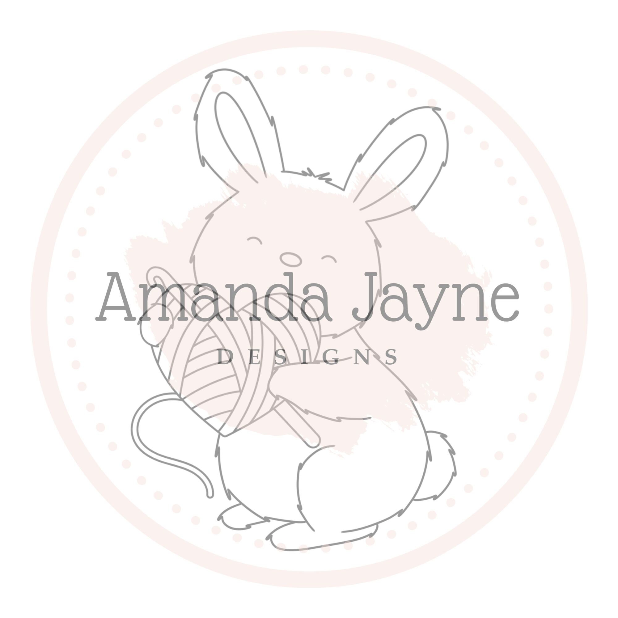 Amanda Jayne Designs Digital Stamp Crochet Heart Bunny JPEG, Love, Heart,  Anniversary, Mothers Day, Digital - Etsy