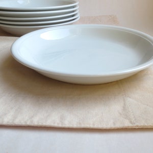 Thomas Bavaria TREND - 6 deep plates - quality Germany tableware table decoration vintage - classical style - white - eighties