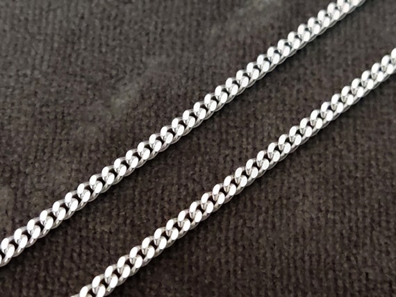 Sterling Silver 925 Curb Gourmet Chain 2mm Anklet Bracelet For Men Women Unisex, Jewelry From Greece, Griechischer Silber Kette