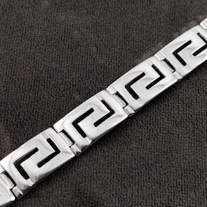 Greek Silver Bracelet 11mm: Handmade Jewelry from Greece for Men & Women