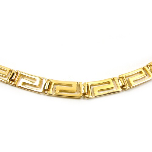 Sterling Silver 925 Necklace Meander Infinity Greek Key Men Etsy