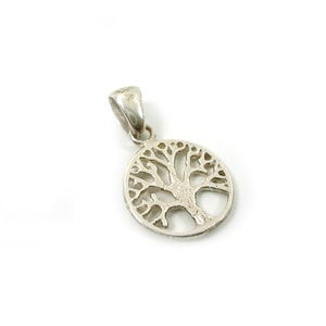 Sterling Silver 925 Greek Pendant , Tree Of Life 14mm , Greek Jewelry , греческая кулон , Griechischer Anhänger