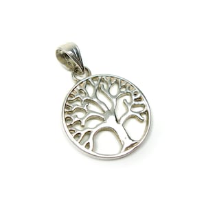 Sterling Silver 925 Greek Pendant , Tree Of Life 19mm , Greek Jewelry , греческая кулон , Griechischer Anhänger