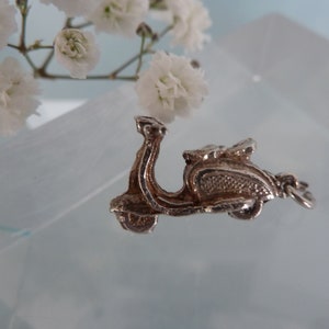 vintage sterling silver charm Vespa bike/scooter