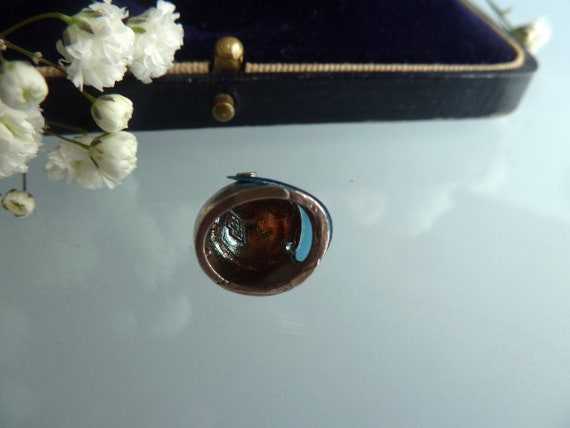 動くバイザー付きヴィンテージ スターリングシルバー Nuvo バイク