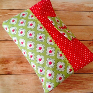 Wickeltasche Windeltasche Windeletui Grün Rot