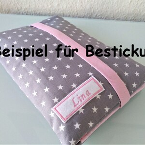 Windeltasche / Wickeltasche Grau Pastell Dreiecke Mädchen mit Namen personalsierbar Mädchen Geschenk Babyparty image 9