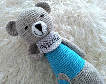 Spieluhr Baby versandbereit Junge Teddy personalisiert