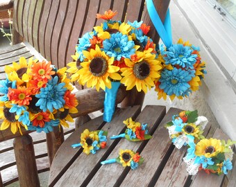 Marine Blue Bouquet You Ll Enjoy Etsy