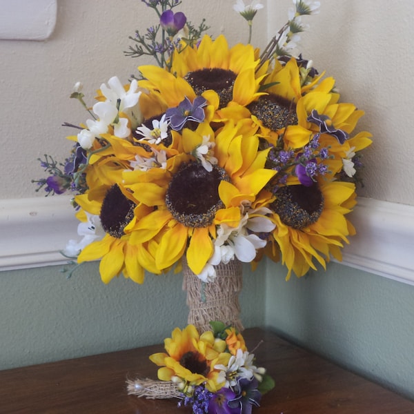 Purple Daisy Bouquet Etsy