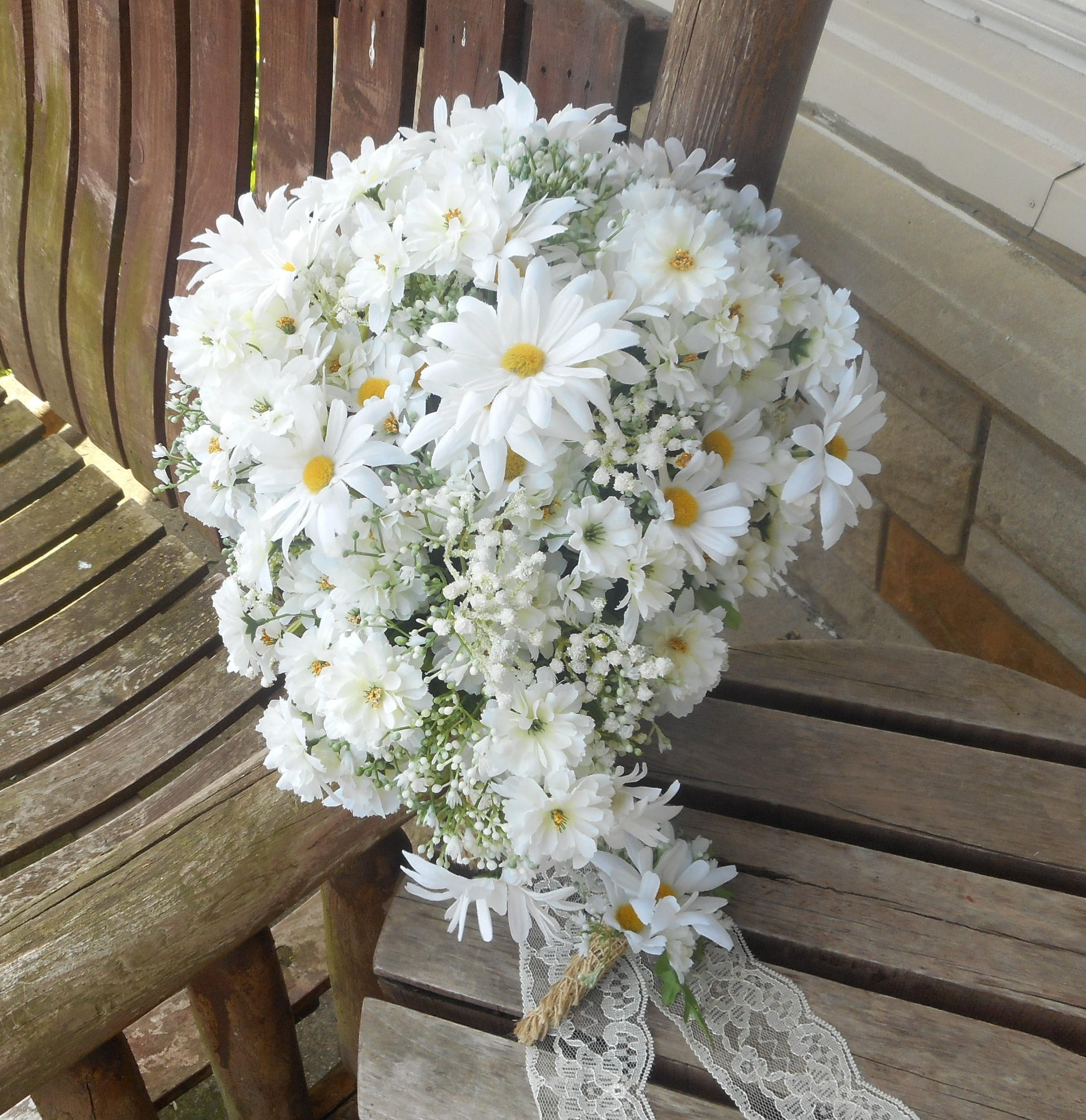 Rustic Wedding Bouquet / Daisy Silk Bridal Bouquet / Country Etsy Canada