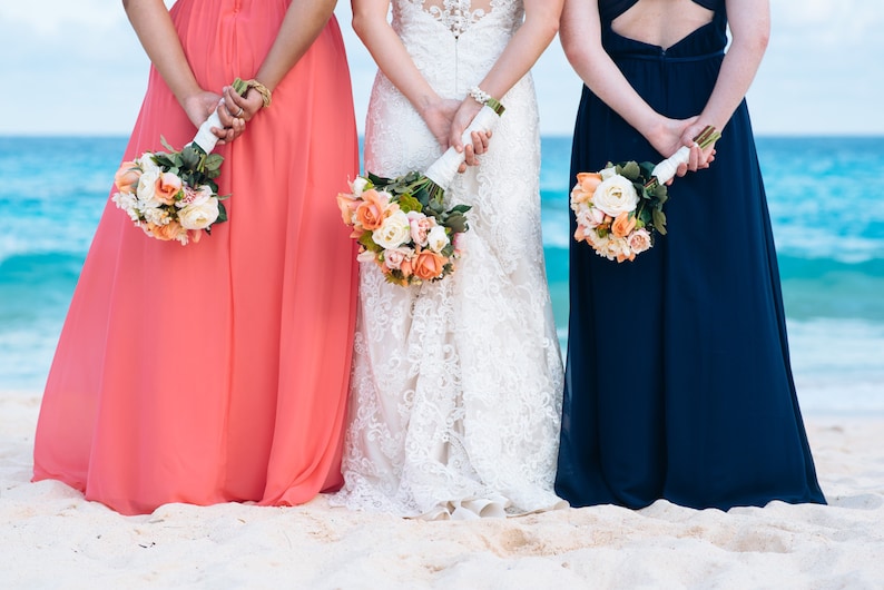 Coral Pink and Succulents Beach Wedding Bouquet Destination Wedding Silk Wedding Flowers Beach Wedding Bouquet Rustic Bridal Bouquet