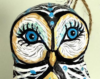 Catarina—Hand-Carved Wooden Owl Sculpture | Wisdom Owl Collection