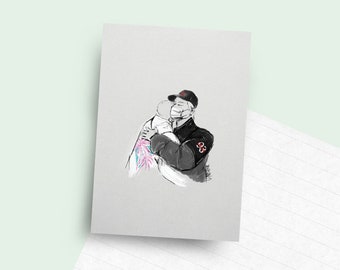 MarkBeom Hug Kunstdruck Postkarte Foto Karte PC GOT7