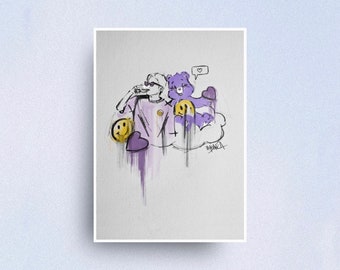 Purple Heart Trip Open Edition Art Print | JOMALXNE | ÕFFSHORE | ØFFSHORE