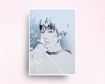 Wonwoo SEVENTEEN Open Edition Art Print | SVT | K-pop