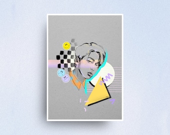 Retro JUNNY (주니) Open Edition Print