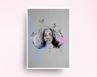 UMI Butterfly Open Edition Art Print