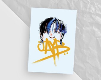 JAY B/ Def. Jaebeom Eyes Art Print Postcard Photo Card PC GOT7