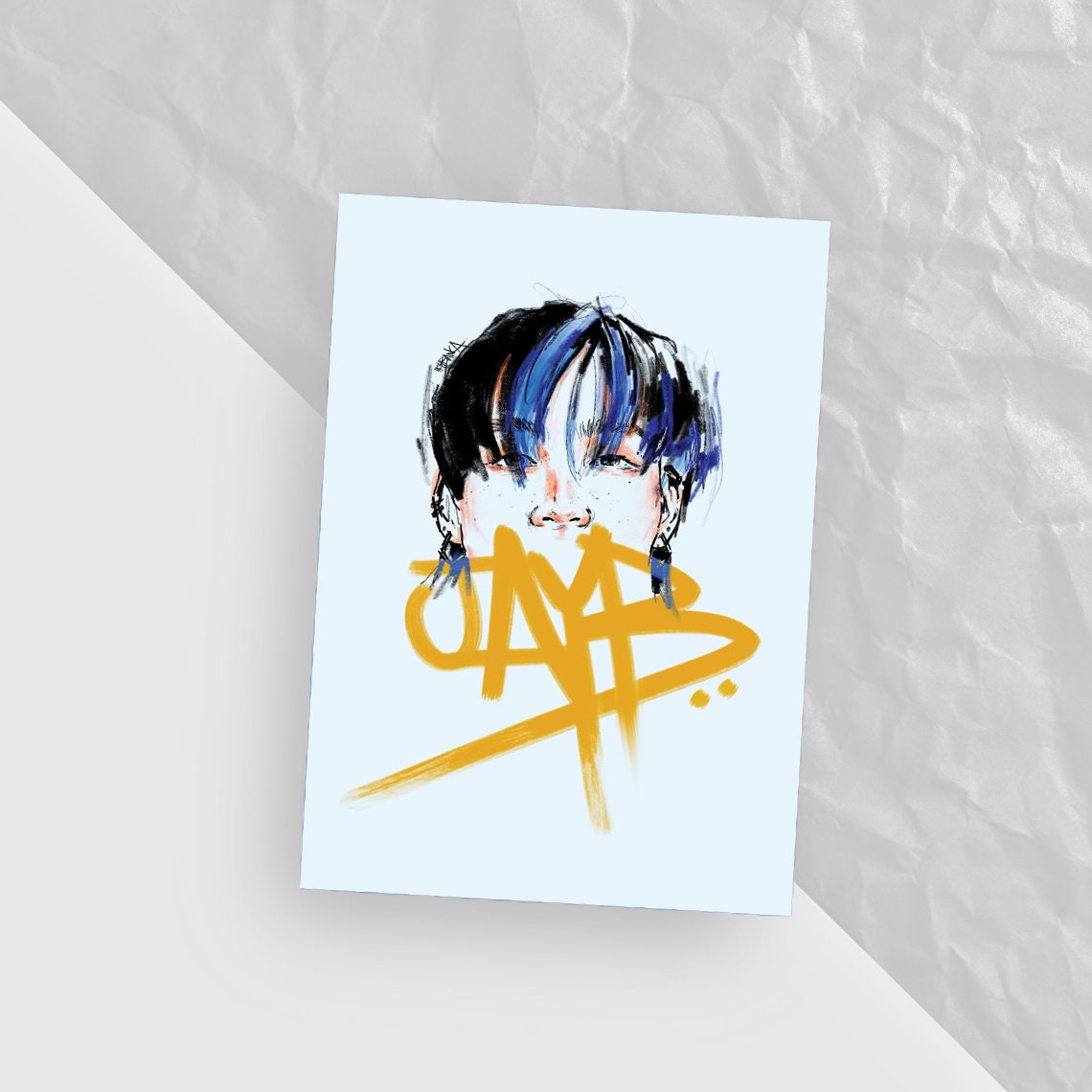 JAY B/ Def. Jaebeom Eyes Art Print Postcard Photo Card PC GOT7