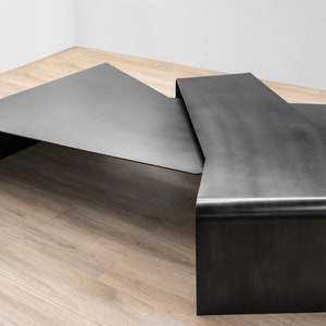 Modern Contemporary Metal Art Nesting Tables