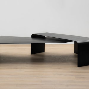 Modern Contemporary Metal Art Nesting Tables