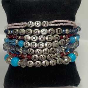 Customized Name Bracelet. Word Bracelet