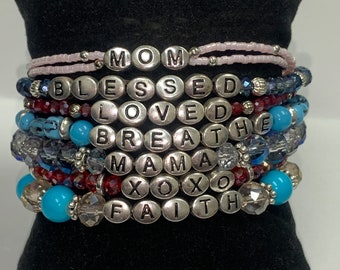 Customized Name Bracelet. Word Bracelet