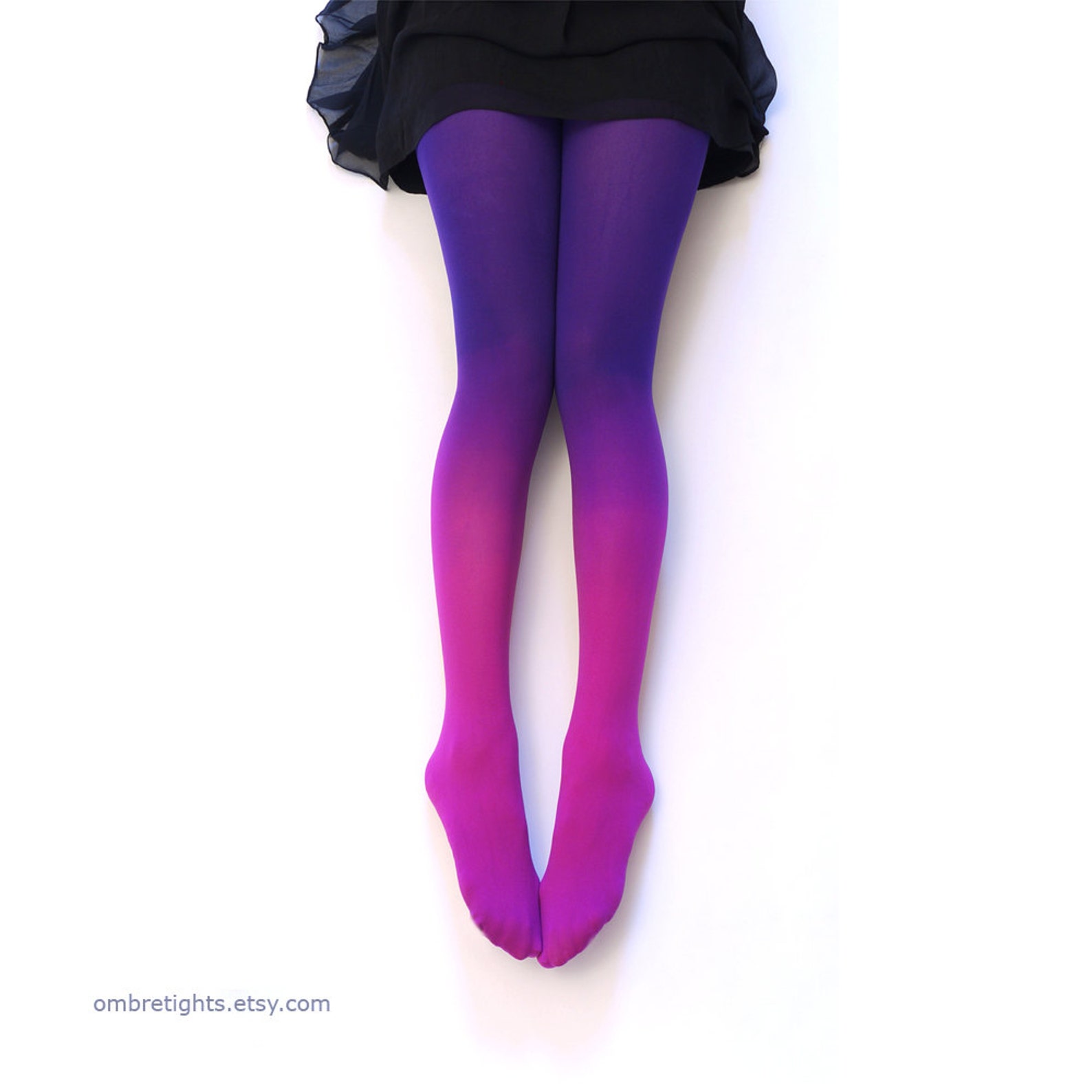 Ombre Tights. FUCHSIA Hand Dyed. Gift Idea. - Etsy