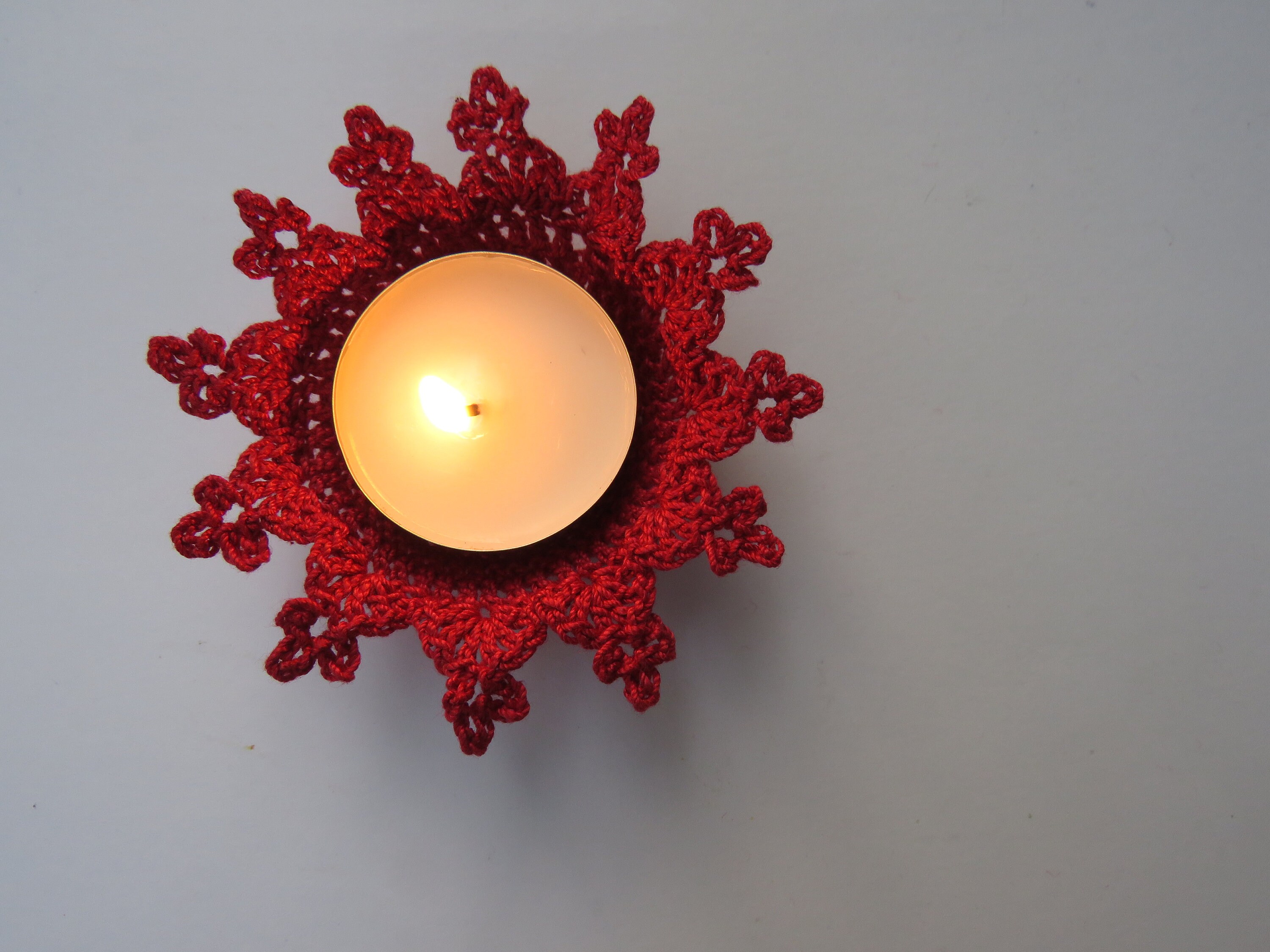 Christmas Crochet Candle Holder PDF Pattern Christmas Crochet Etsy