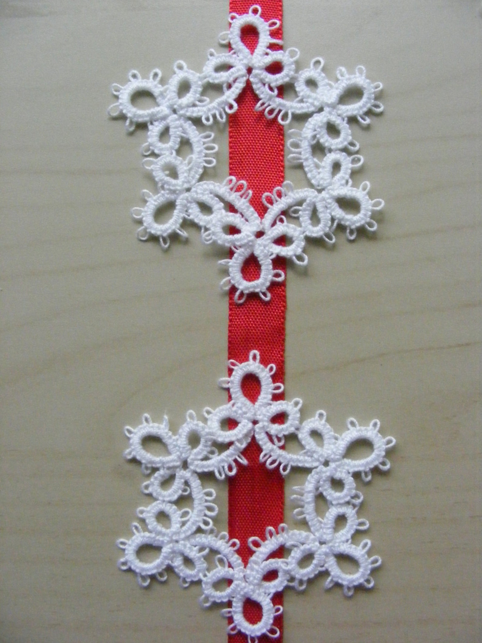 Needle Tatted Snowflake Ornament Pattern and Tutorial PDF Etsy