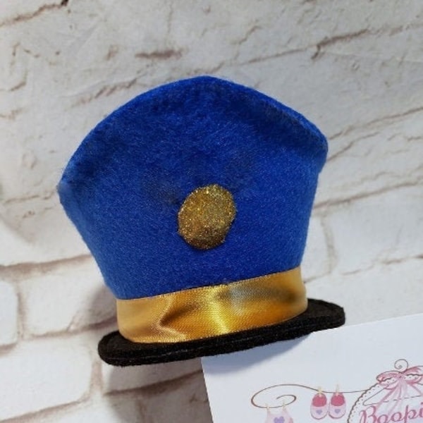 Mini Police Cap, Mini Sheriff Hat, Mini Brimmed Cap, Mini Police Themes Hats, Mini Hats, Mini Costumes Hat, Mini Hat for Adults, Kids & Pets