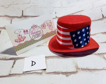 America Fourth of July Hats Funny Party Hats Light up Uncle Sam Hat Independence Day Red White and Blue Party Hat Patriotic Hat