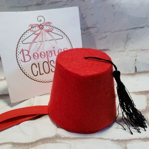 Moroccan 3.5&quot; Mini Fez Hat Headband for Adults & Children, Shriner&#39;s Fez Mini Hat Headband, Greek Mini Fez, Balkans Fez, Mini Hats, Pet Hats