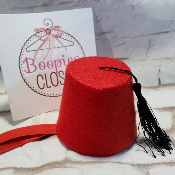 Moroccan 3.5" Mini Fez Hat Headband for Adults & Children, Shriner's Fez Mini Hat Headband, Greek Mini Fez, Balkans Fez, Mini Hats, Pet Hats