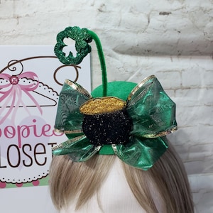 Leprechaun Pot of Gold Mini Derby Hat, St Patty&#39;s Mini Hats, Party Hats, Mini Hats for Adults & Children, Pet Hats, Mini Hats, Derby Hats