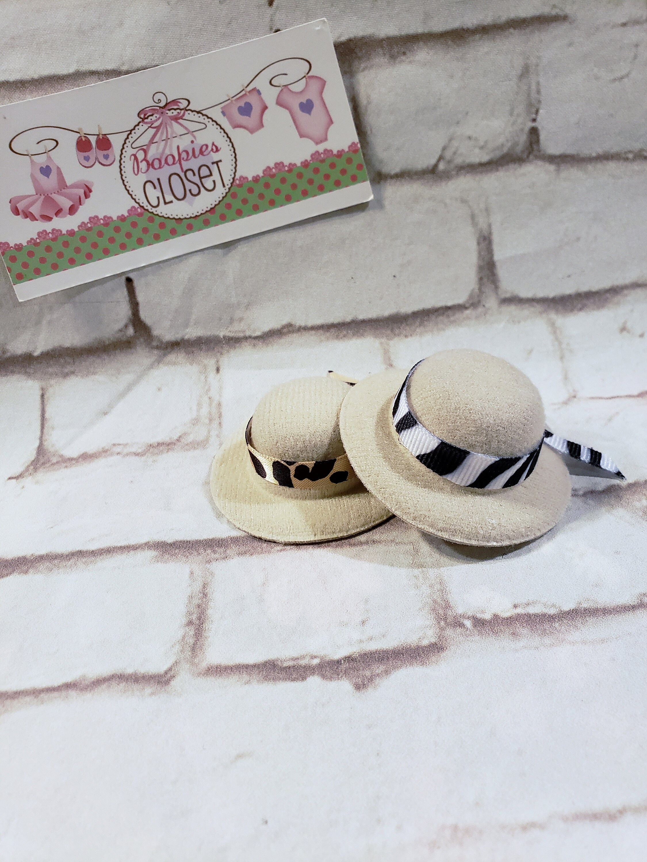 Safari Mini Me Hat Barrettes Safari 