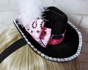Cowgirl 4 Inch Mini Hat for Adults 