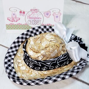Straw Cowgirl Mini Hat for Kids & Adults, Western Cowboy Hat, Cowboy Hats for Girls, Cowgirl Costume Hat, USA Cowboy Hat, Mini Hat, Pet Hats