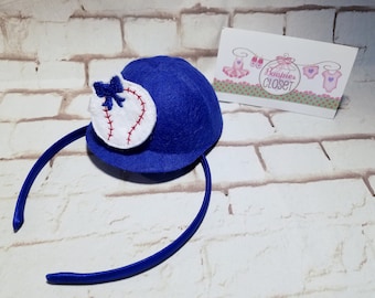 Baseball Mini Cap Headband for Adults & Children, Opening Day Ball Cap, Mini Hat, Mini Baseball Hat, 1st Birthday Hat, Baseball Caps