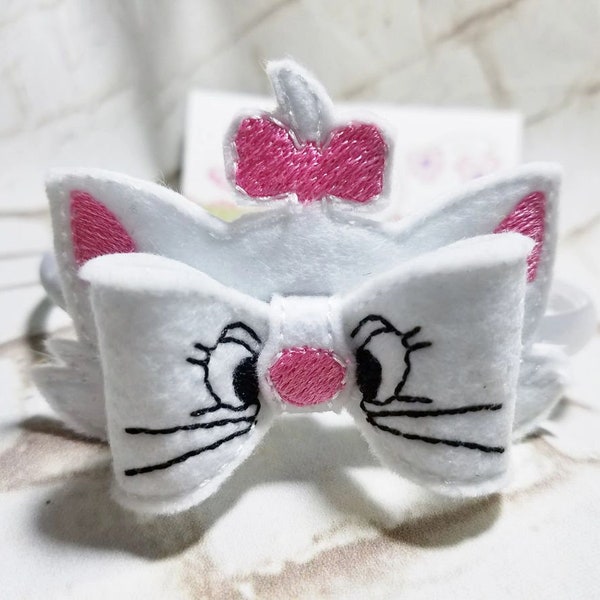 Cats Bows, Bow Styled Headbands for Girls, Girl 3D Bow Barrette, White Cat Bow, Brown Cat Bow, Gray Cat Bow