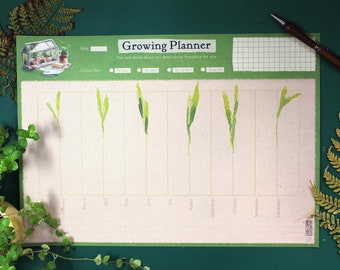 Tuinieren Planner, A3 moestuin planner poster, duurzaam