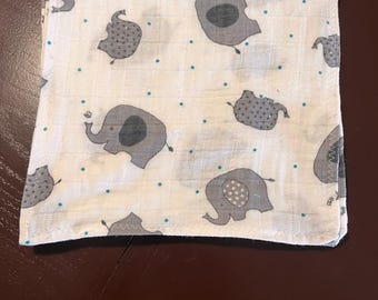 Paños de baño de doble gasa para bebé: Algodón suave, juego de 4 piezas. Aprox. 25 x 25 cm.