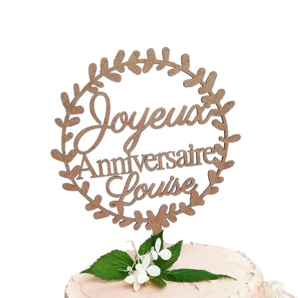 Cake topper anniversaire, topper gâteau, décor gâteau, anniversaire personnalisé, thème anniversaire, cake topper original, pièce montée