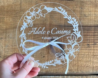 Porta anillos de boda, decoración de boda, porta anillos, cojín para anillos, boda campestre, caja para anillos, boda personalizada