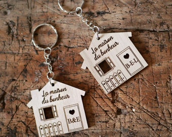 Promotional House Shaped Casa Metal Keychains - Metal Keychains