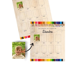 Letrero de madera con foto de fin de curso, mi primer día, último día de colegio, decoración escolar infantil, regalo de vuelta al cole, fotos de recuerdo, evolución