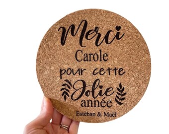 Trivet Thank you teacher, teacher gift, nanny gift, atsem gift, school gift, thank you teacher, super nanny, super teacher