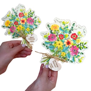 Personalized gift decoration, thank you teacher bouquet, nanny gift, super nanny, atsem, original teacher idea, thank you nanny